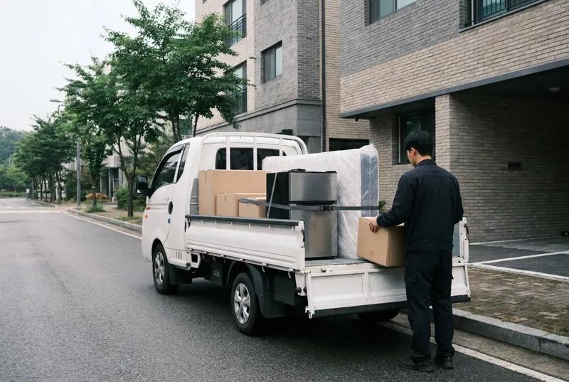 원룸·용달 이사 장면